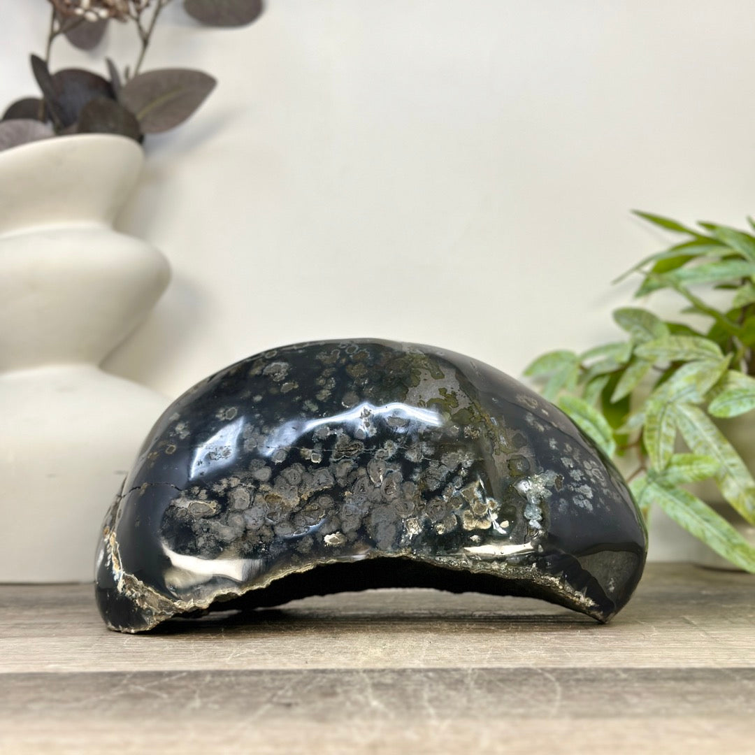 Large Natural Amethyst &amp; Agate Stone Geode from uruguay - STGE0087