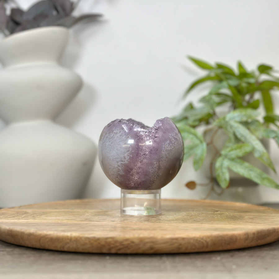 Amethyst Druzy Sphere Geode - SPH0174