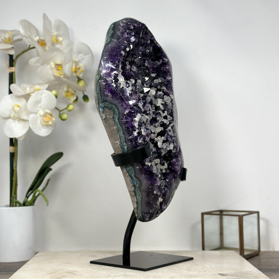Unique Top Quality Amethyst Specimen full of Calcite Crystals inclusions - MWS1853