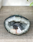 Natural Quartz Geode with Calcite Inclusion - STGE0116