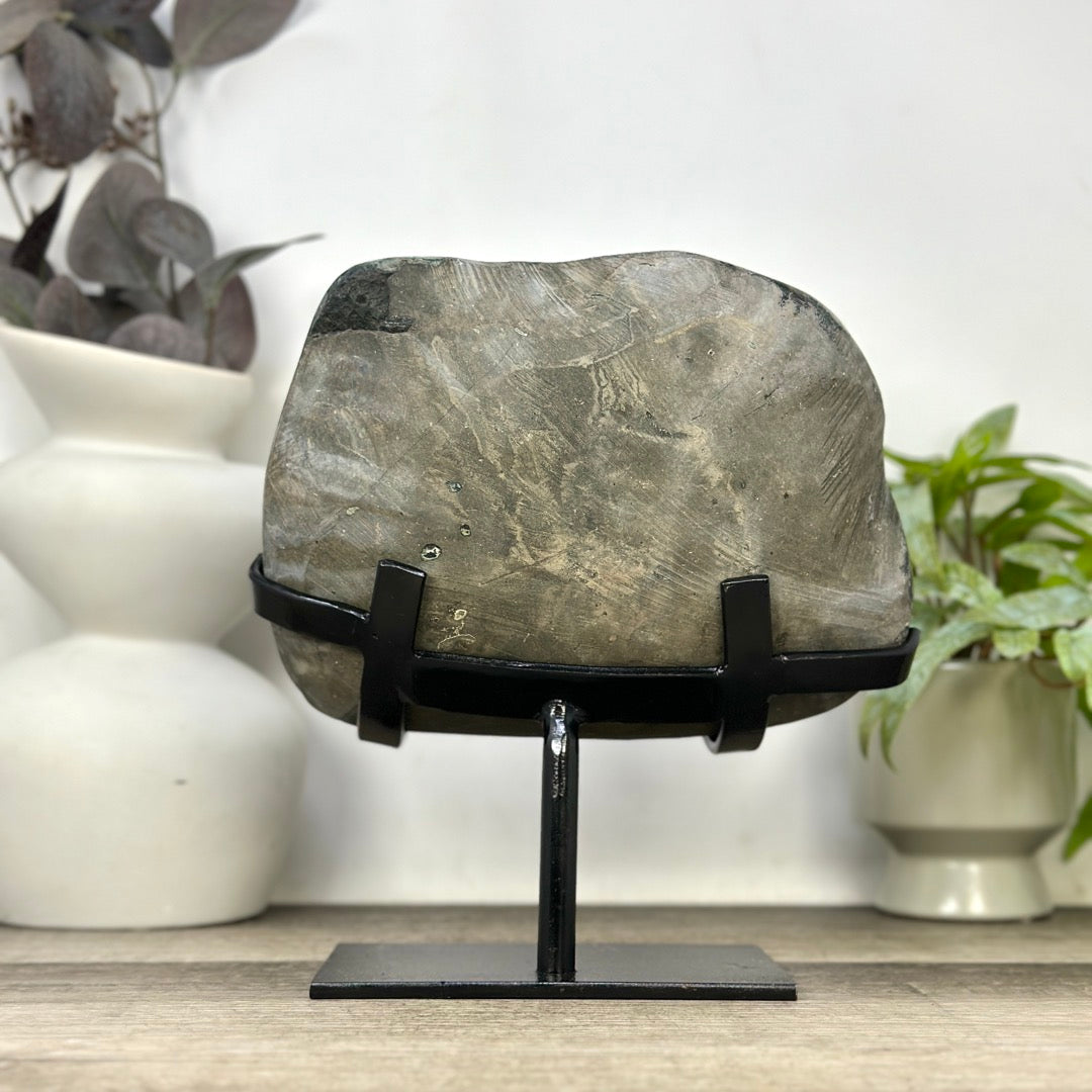A Grade Natural Amethyst Crystal Specimen on Metal Stand - MWS3393