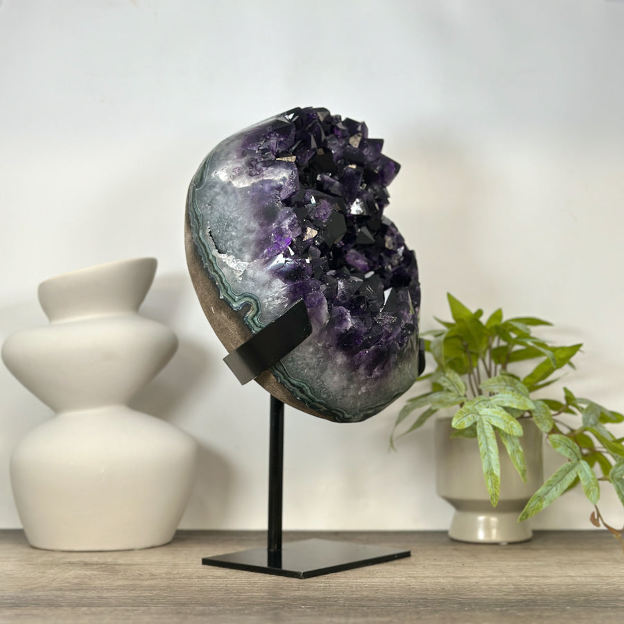 Huge Amethyst Cluster with Large Deep Purple Crystals - MWS3040