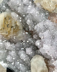 Amethyst and Calcite Crystal Cluster with stalctite Formations on Stand - MWS2607