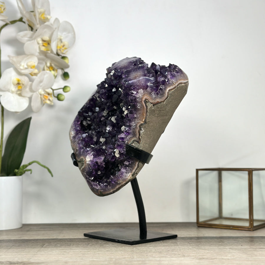 Large Natural Amethyst Stone Crystal Specimen for Home Decor - MWS2830