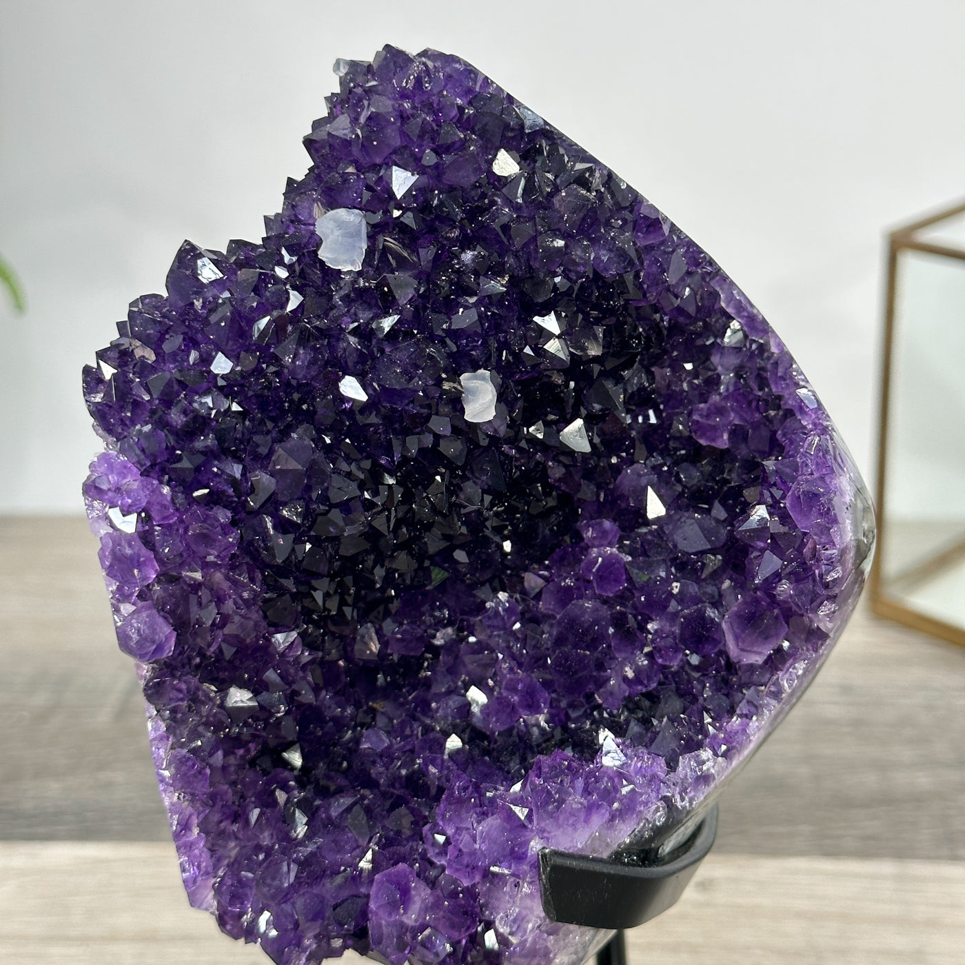 Top Grade Amethyst Crystal Cluster with Deep Purple Points for Home Decor - MWS2676
