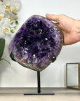 Natural Uruguayan Amethyst Geode with Green Jasper Shell - MWS2932