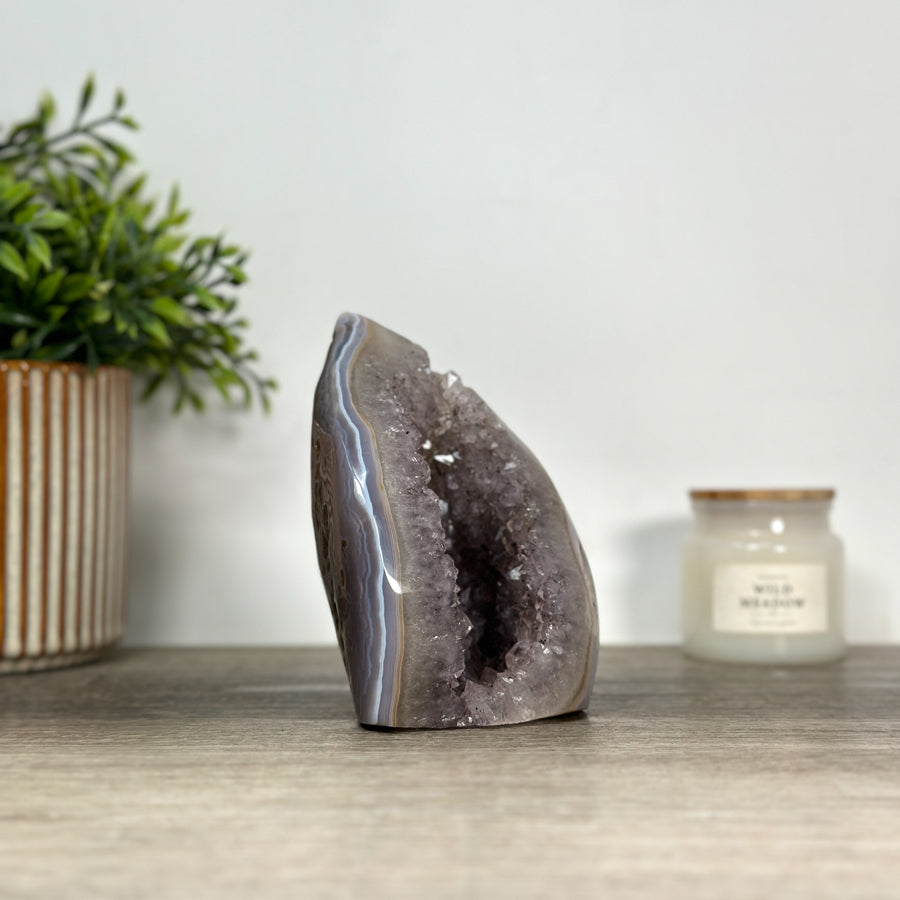 Agate &amp; Quartz Stone Flame Carving - FST0154