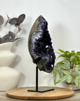 Natural Amethyst Crystal Specimen with Huge Deep purple Crystals - MWS3124