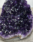 Amethyst Crystal Geode with Deep Purple Points for Home Decor - CBP1241