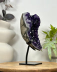 Premium Quality Uruguayan Amethyst Geode on Stand - MWS3056