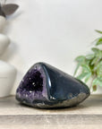 Natural Amethyst & Agate Stone Geode with polished Shell - STGE0082