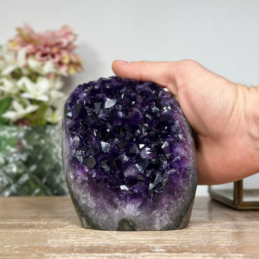 Deep Purple Natural Cathedral Geode - CBP1047
