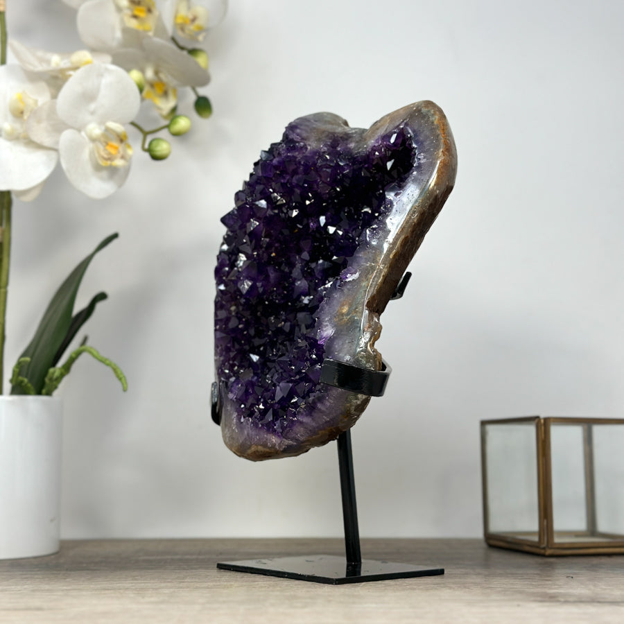 Top GRade Natural Deep Purple Amethyst Geode - MWS2035