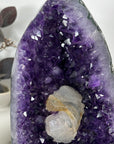 Uruguayan Amethyst Geode with Unique Calcite Crystal Formation - MWS3090