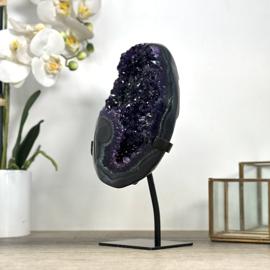 AAA+ Grade Amethyst &amp; Agate Crystal Cluster - MWS2340