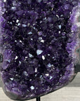 Top Grade Amethyst Cluster on Metal Stand – Stunning Crystal Piece for Office Decor - MWS2704
