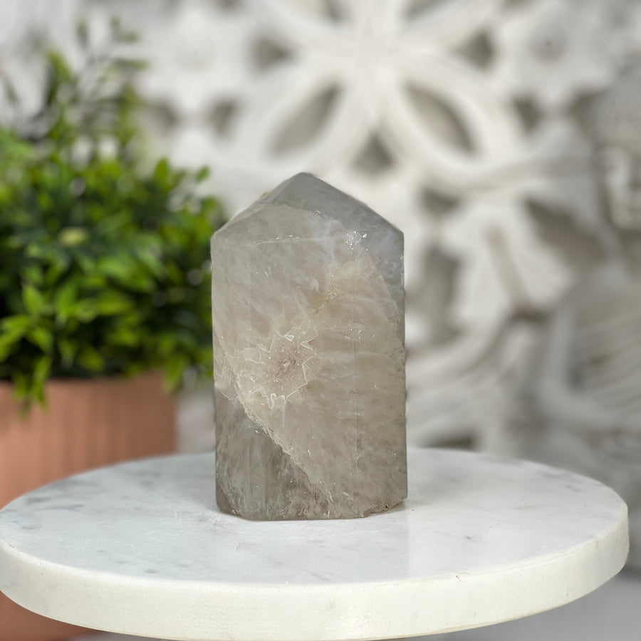 Natural Quartz Stone Obelisk  - STP0107