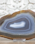 Natural Blue Banded Agate Slice - SLC0003