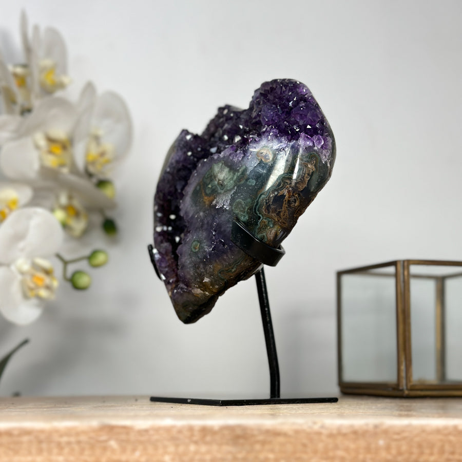 Large Stunnign Amethyst Stone Carving - HST0273
