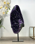 Large Uruguayan Amethyst Crystal on Metal Stand - MWS2595