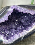 Uruguayan Amethyst geode with agate Shell - STGE0044