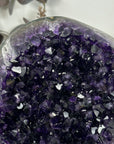Large Natural Amethyst Geode on Metal Stand - MWS3199