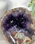 Natural Amethyst & Jasper Stone Geode from Uruguay - STGE0094
