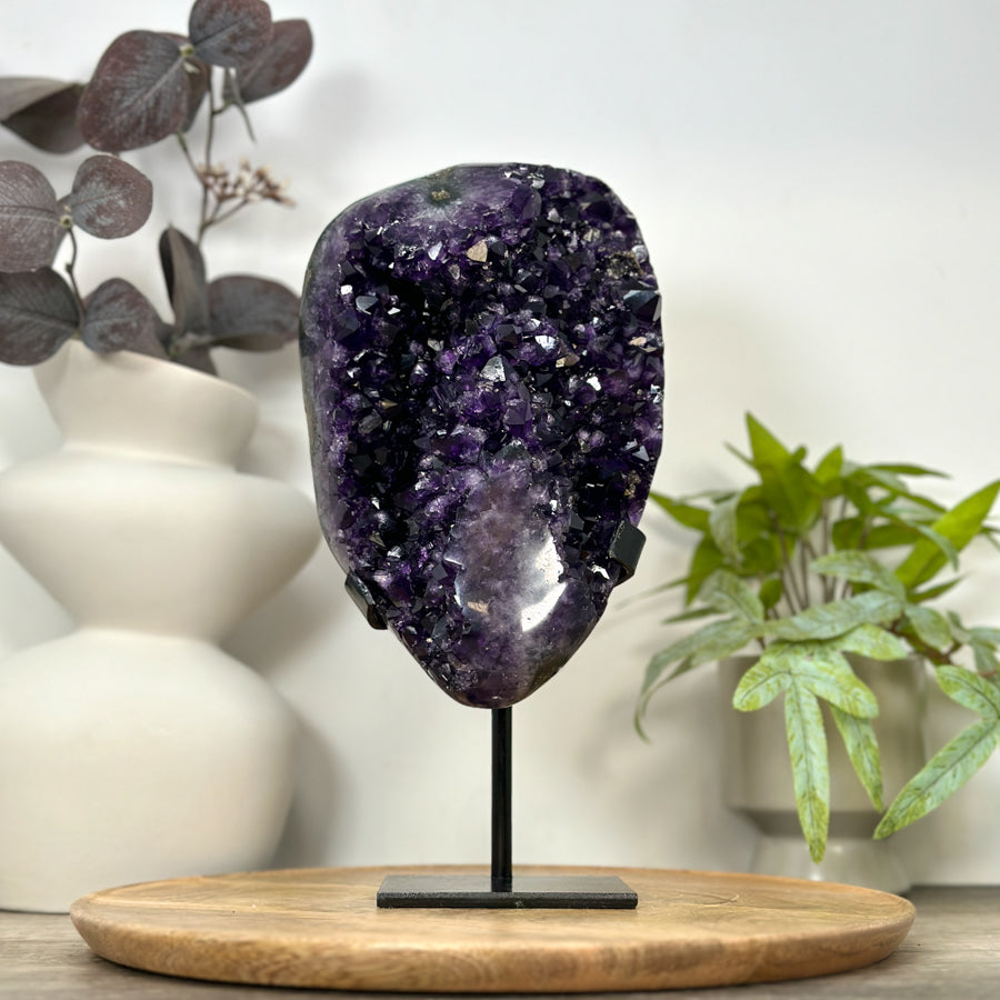 A+ Grade Uruguayan Amethyst Cluster on Stand - MWS3072