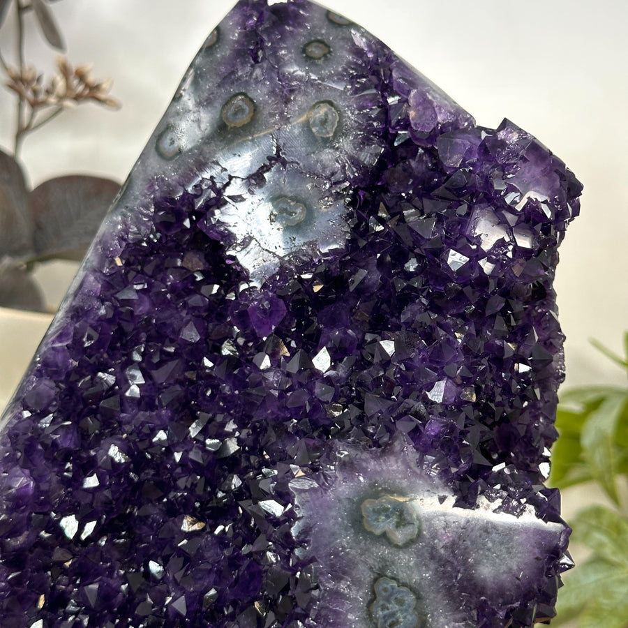 Natural A+ Grade Amethyst Specimen with Stalactite Formations - MWS3075
