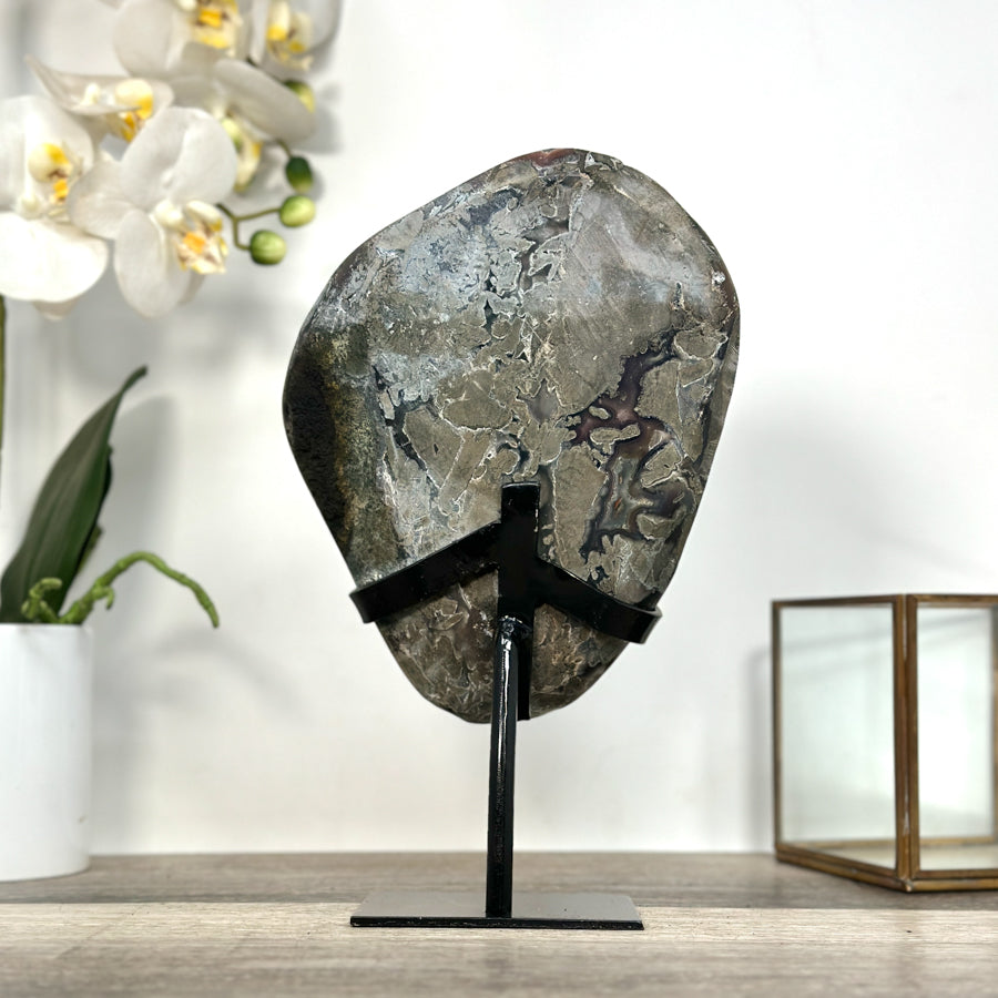Deep Purple Amethyst Crystal Cluster for Home Decor Display - MWS2616