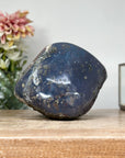 Amethyst & Blue Banded Agate Stone Geode with Druzy Cavity - STGE0005