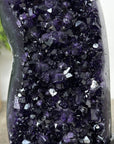 A grade Uruguayan Amethyst Geode with Metallic Stand - MWS2428