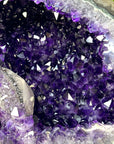 Huge A Grade Amethyst Geode with unique Calcite Crystal Formation - STGE0055