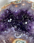 Natural Amethyst & Jasper Stone Geode from Uruguay - STGE0094