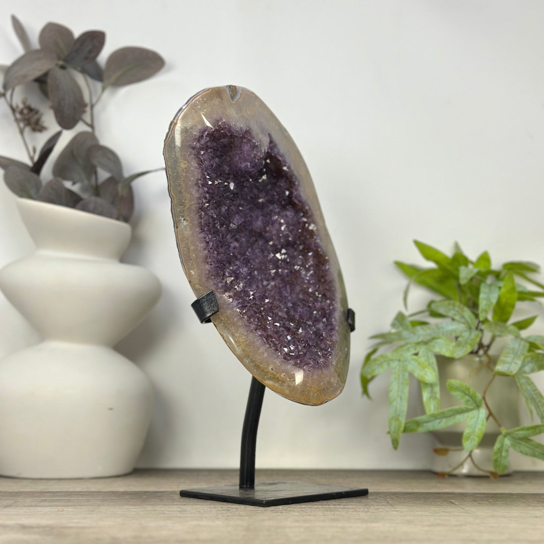 Stunning Large Natural Amethyst on Stand - MWS3325