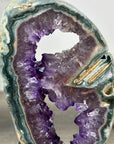 Natural Amethyst & Green Jasper Slice Portal - MWS2239