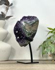 Natural Amethyst Crystal Cluster with Green Jasper Shell - MWS3191