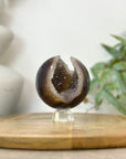 Agate & Quartz Druzy Sphere Geode - SPH0223