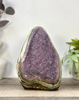 Huge Natural Amethyst Cathedral with Unique Green Jasper Shell - CBP1430
