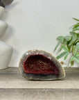 Unique Natural Red Quartz Geode from Uruguay - STGE0057