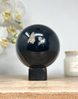 Dyed Quartz & Banded Agate Sphere Geode - SPH0146