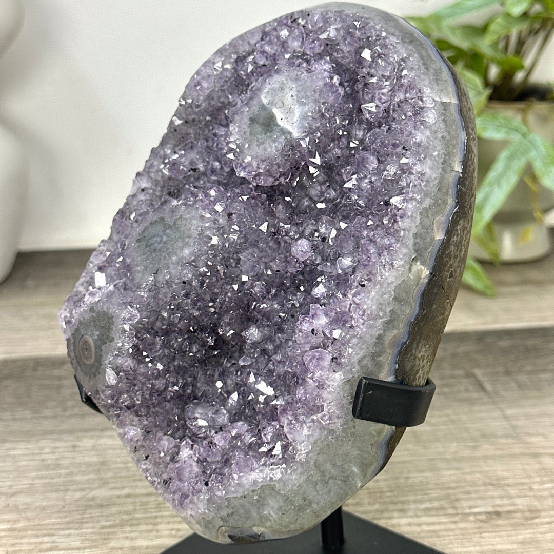 Natural Amethyst Crystal with Stalactite Eyes Formations - MWS3294