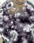 Uruguayan Amethyst Geode full of Stalctites on Metal - MWS2719