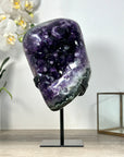 Natural Amethyst Geode with Large Deep Purple Crystals - MWS2484