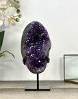Natural Uruguayan Amethyst Cluster with Green Jasper Shell - MWS2814