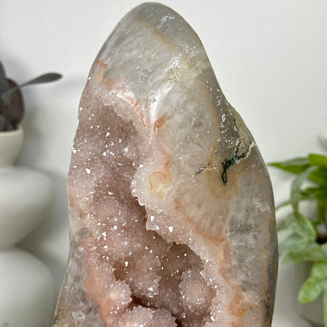 Large Natural Peach Tone Quartz Specimen - MWS3365