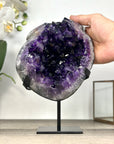 Amethyst Geode with Deep Purple Large Crystals from Uruguay - MWS2930