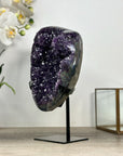Uruguayan Amethyst Crystal Cluster - Metallic Stand Included - MWS2454