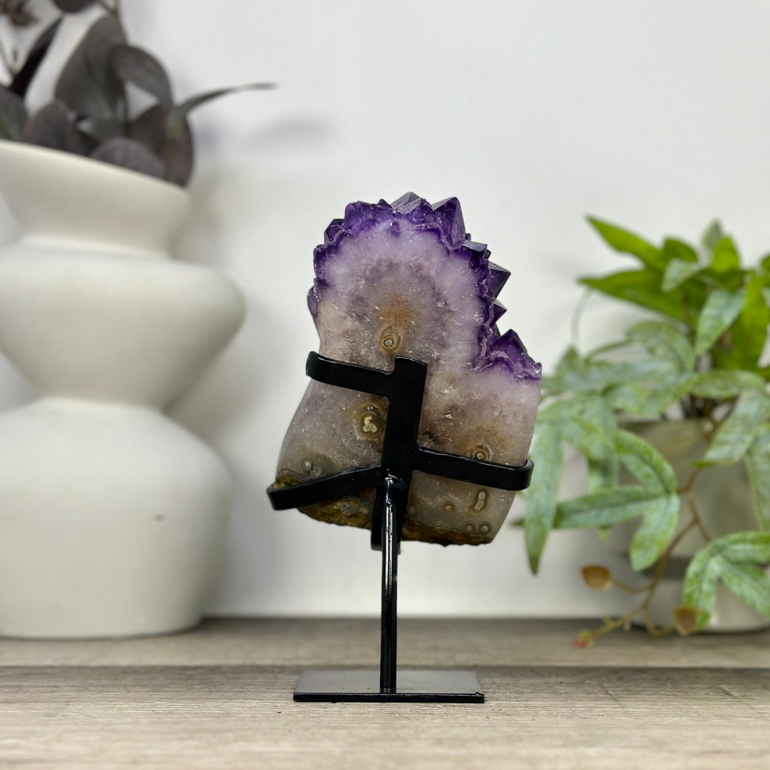 Uruguayan Amethyst Cluster with Large &amp; Shinny Crystals - MWS3308