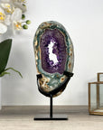 Stunning Natural Amethyst & Green Jasper Stone Portal - MWS2231